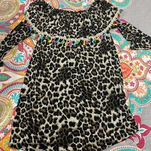 cheetah print dress